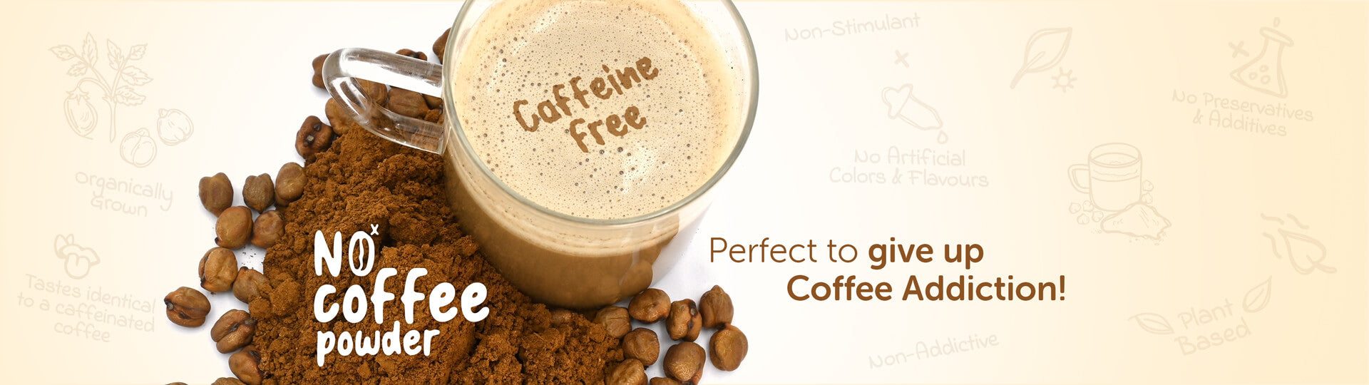 organic caffeine free coffee powder