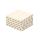 Organic Cotton Handkerchief for Men - 17"x17.5” Large - Set of 6 Soft Men’s Hankies - Cream White Colour - Pure, High-Quality Cloth - Eco-Friendly & Sweat Absorbent Handkerchiefs - Perfect Sustainable Gift - Satopradhan