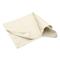 Open organic cotton handkerchief for men, 18x18 inches, cream white, eco-friendly, and soft fabric