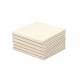 Organic Cotton Handkerchief for Women - Set of 6 - 12”x12.5”- Cream White - Extra Soft Cotton Hankies for Females/Girls - Sweat Absorbent - High Quality & Eco-Friendly Gift for Loved Ones - Unbleached & Undyed - Satopradhan