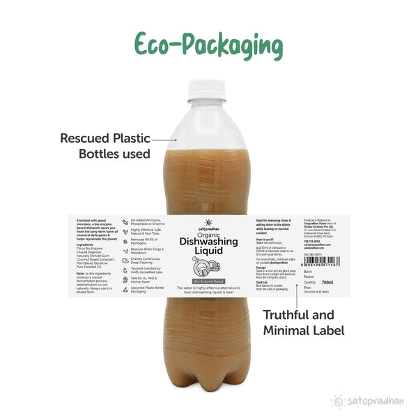 Organic Dishwashing Liquid Non Toxic & Safe for Sensitive Skin