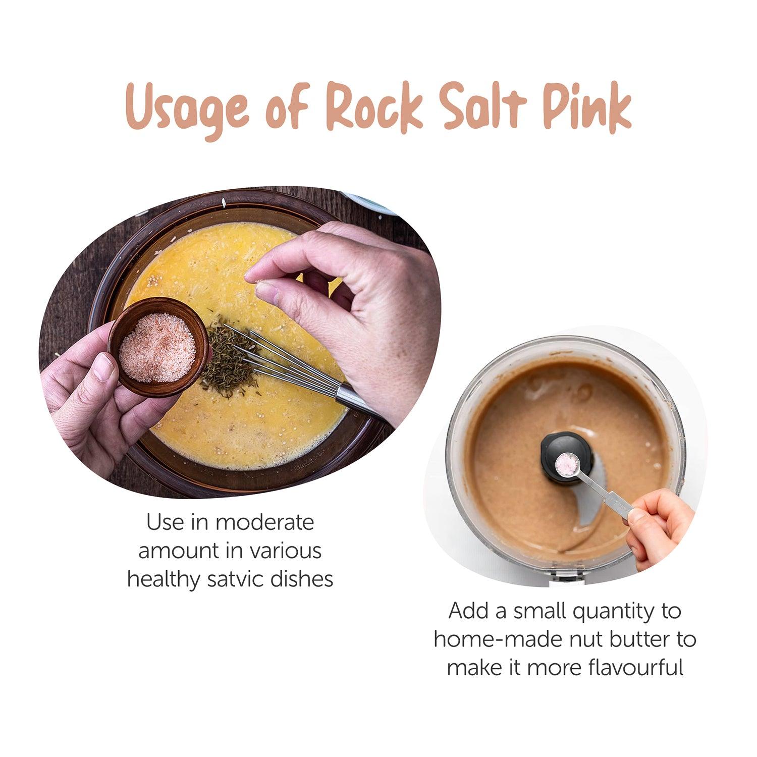 Pink Rock Salt 1.8Kg - Natural & Pure Himalayan Gulabi Sendha Namak - Unadulterated - Satopradhan