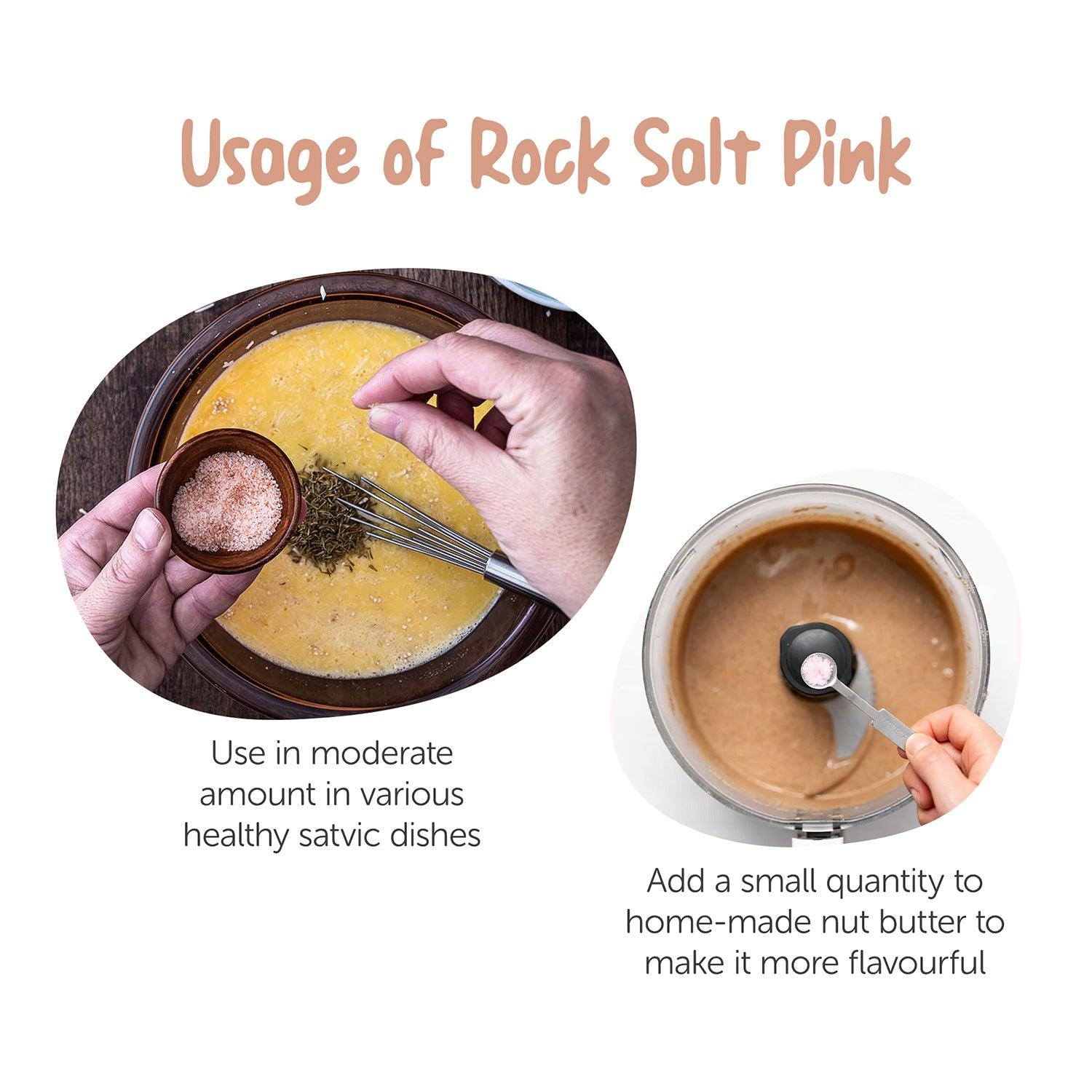 Pink Rock Salt 2.4Kg - 100% Natural & Pure Himalayan Gulabi Sendha Namak - Unadulterated - Satopradhan