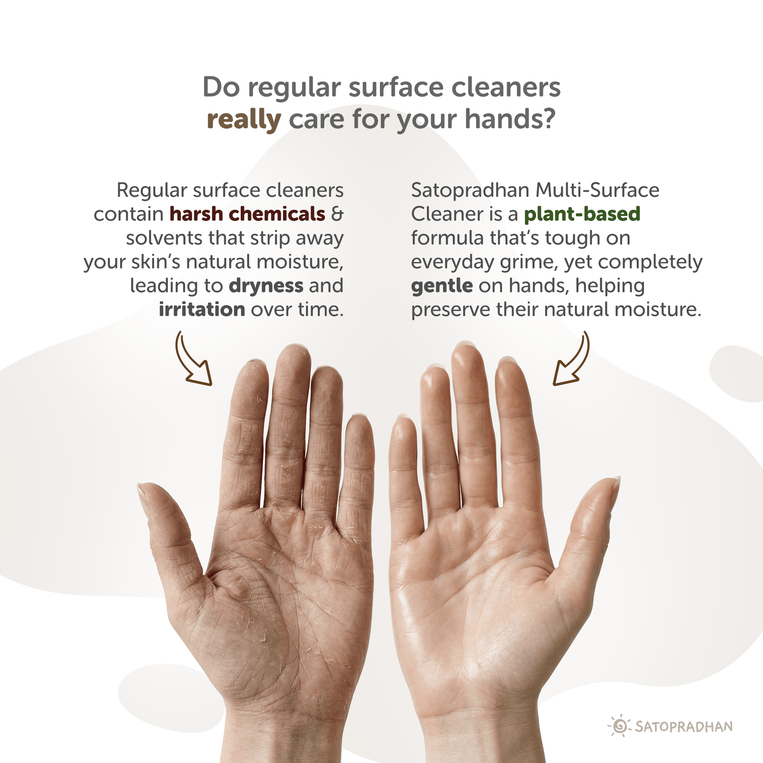 Plant-Based Multi-Surface Cleaner 750 ml - Bio-Enzyme All-Purpose Cleaning Spray - Chemical-Free Glass Cleaner - Satopradhan