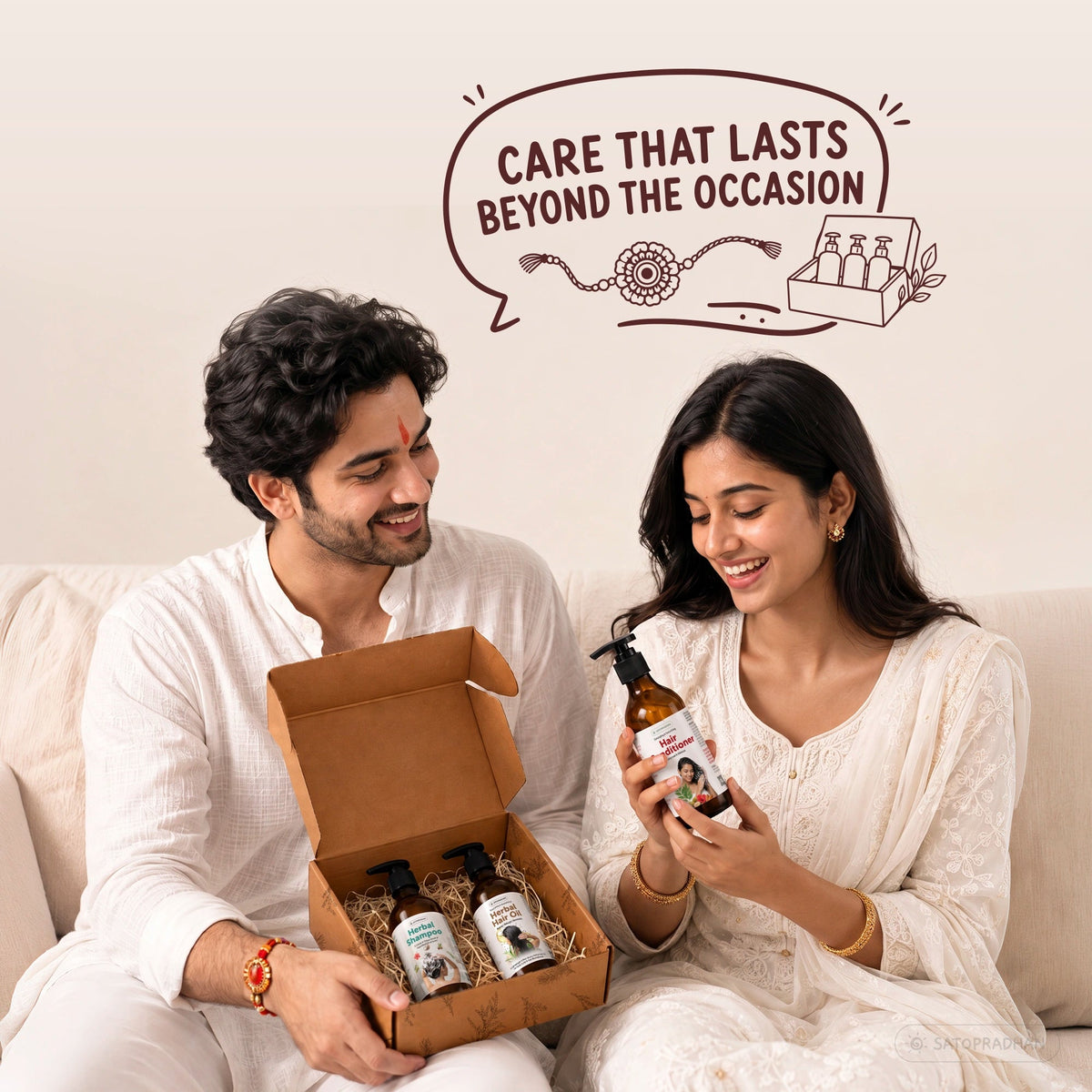 Premium Hair Care Gift Hamper | Natural & Herbal Hair Care Gift Set - Satopradhan