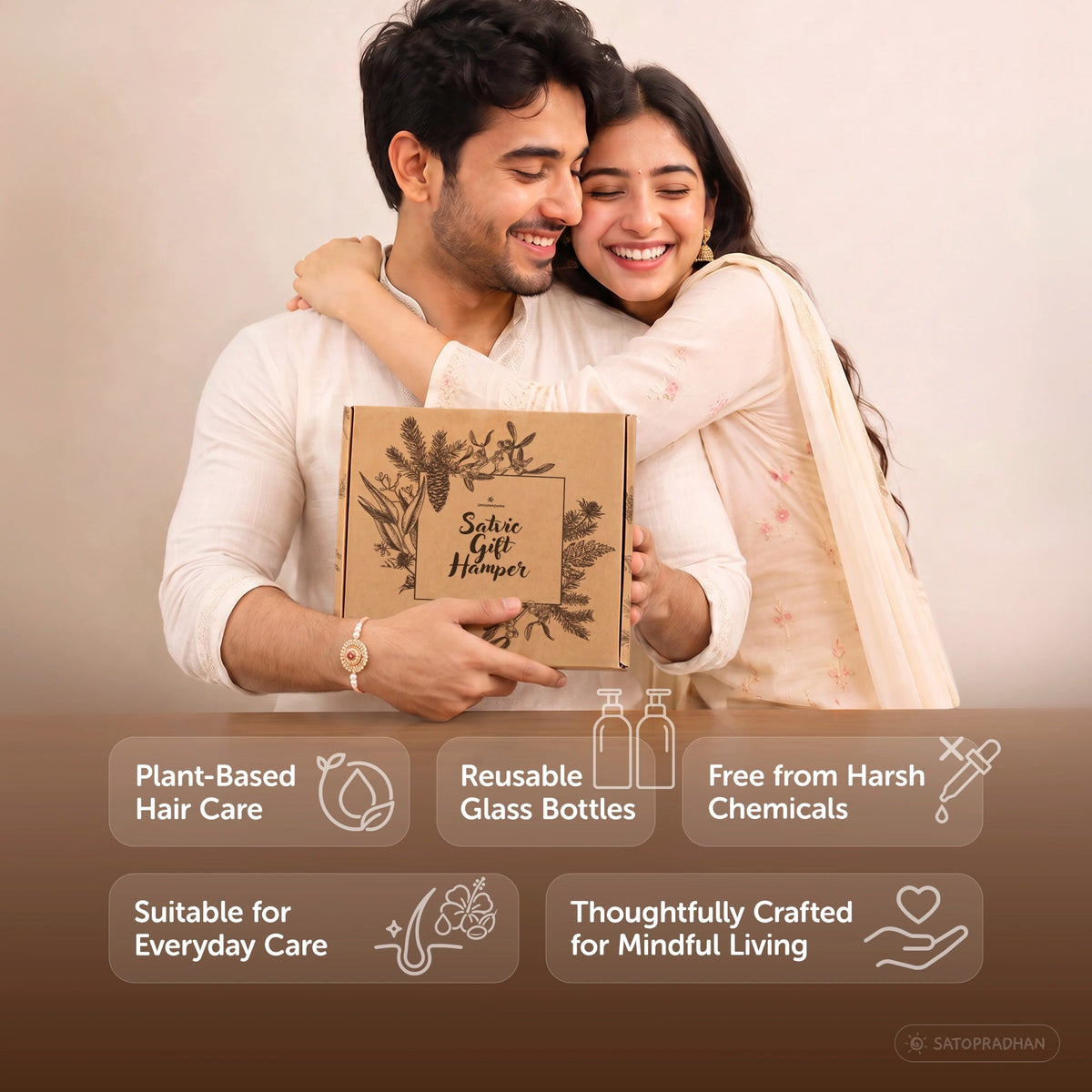 Premium Hair Care Gift Hamper | Natural & Herbal Hair Care Gift Set - Satopradhan