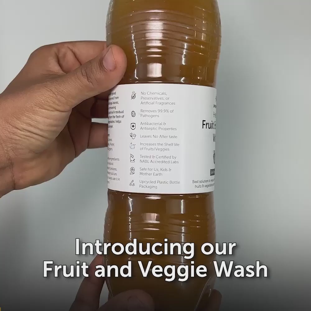 Herbal Fruit & Vegetable Wash 750ml | Organic Vegetable Cleaner | Natural Disinfectant