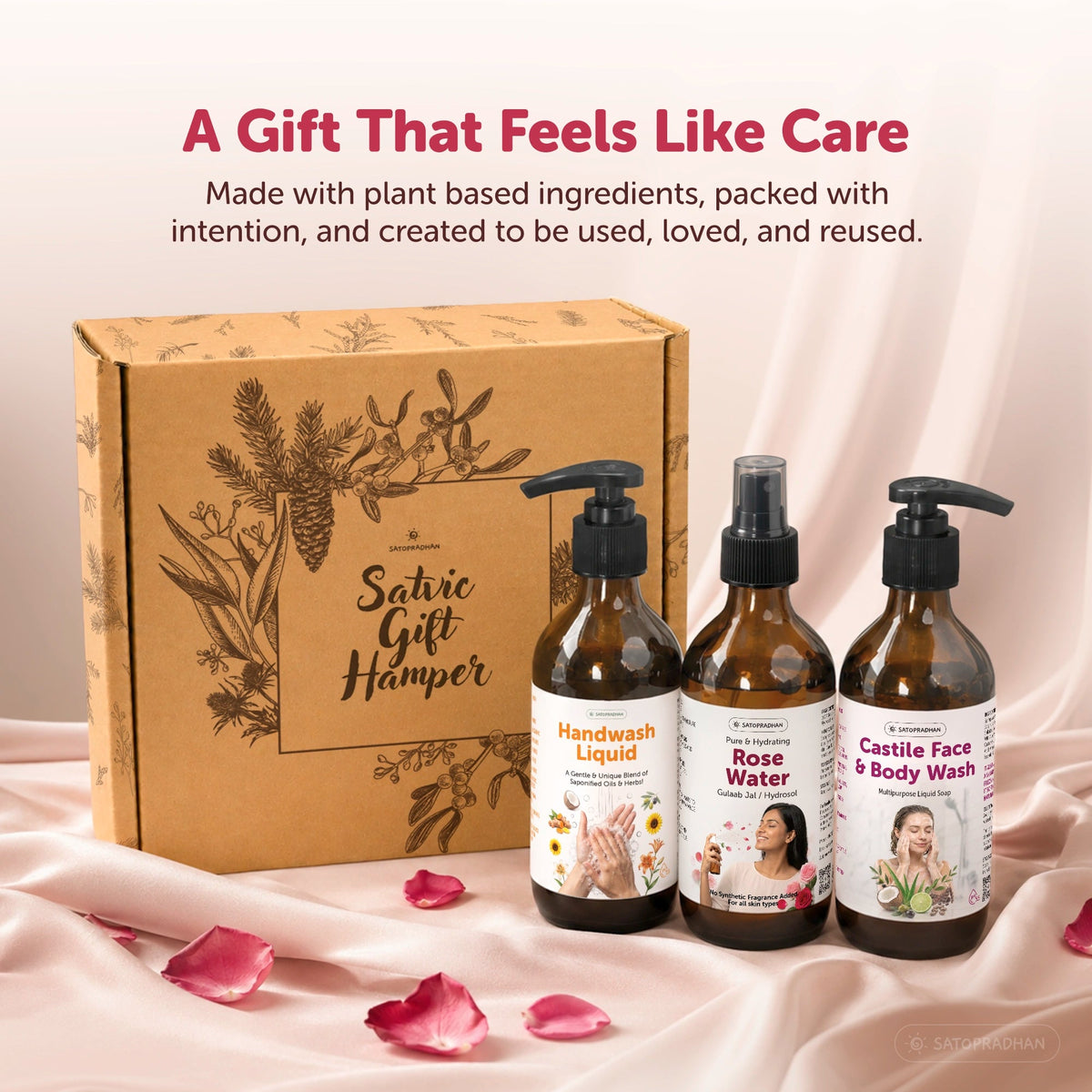 Skincare Gift Hamper - Natural & Organic Self-Care Gift Set - Satopradhan