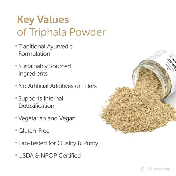 key values: ayurvedic formulation, sustainable ingredients, vegan, gluten free