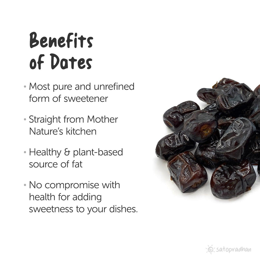 Tasty, Un-pitted, Natural Dates - No Added Sugar & No Artificial Flavours