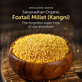 Foxtail Millet - Kangni/Kakum 800g - Natural, Organic & Unpolished-Gluten free and Wholesome Grain without Preservatives - Satopradhan