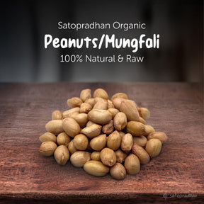 Peanuts Whole - Unroasted Mungfali | Groundnut 800g -Natural & Organic nuts of Choicest Quality without Outer shell - Aflatoxin free -No Additives or Preservatives. - Satopradhan