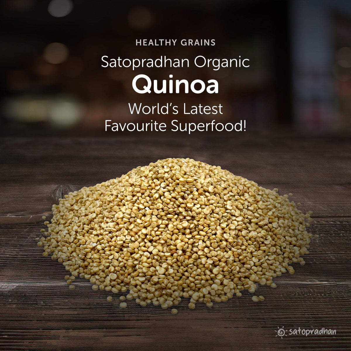 Quinoa White - Organic & Wholesome 800g – Saponin-free – Premium Quality Unrefined Grains without Preservatives - Satopradhan