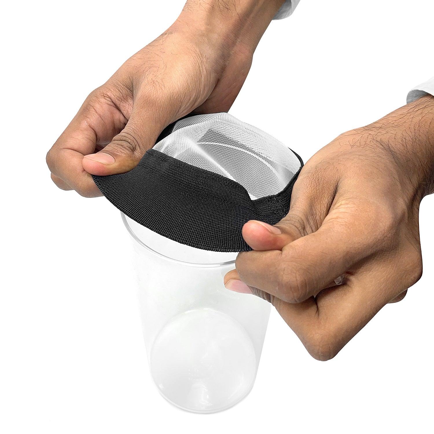 Strainer Cap 4” for Sprouting Jars -A perfect fit for wide mouth mason jars for easy seed sprouting | Stretchable Sprout Lid - Satopradhan