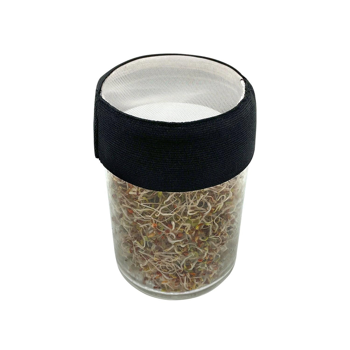 Strainer Cap 4” for Sprouting Jars -A perfect fit for wide mouth mason jars for easy seed sprouting | Stretchable Sprout Lid - Satopradhan