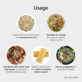 usage of satopradhan organic chemical free sunflower seeds