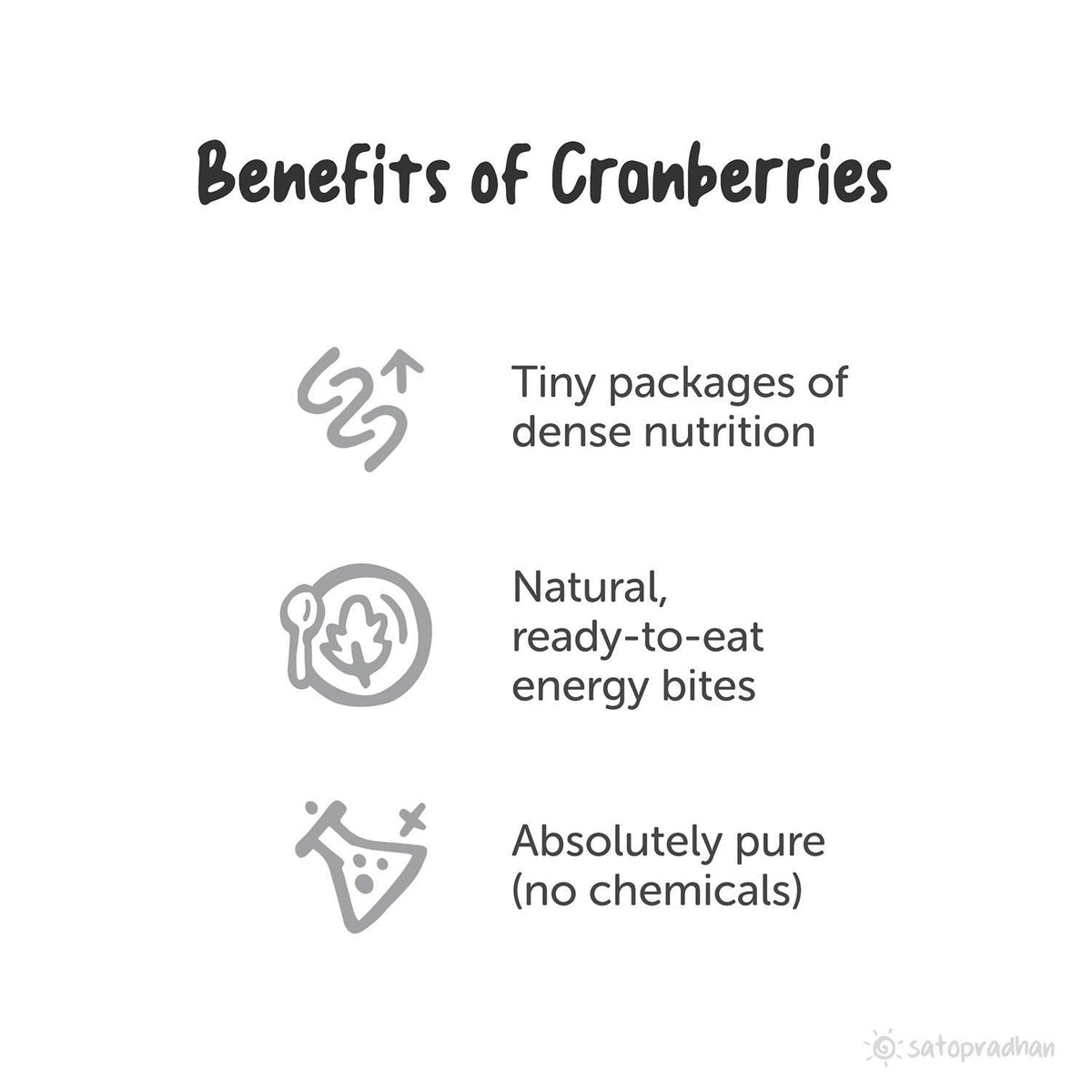 Unsweetened Cranberries Whole Dried - Organically Cultivated & Naturally Dehydrated in 200g pack - Unsulphured without Synthetic Flavours/Colors or Chemical Preservatives - Satopradhan